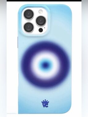 Blue Evil Eye Protective Phone Case - 15 pro max